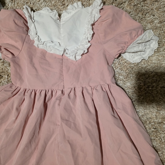 Pink Lace Dress with Bows - Picture 4 of 7